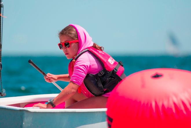 The USODA Championships at Pensacola Yacht Club are really three championships sailed in a week... the USODA Team Race Nationals, the USODA Girls Nationals and the overall USODA National Championship. There is Green Fleet Racing, too - USODA Opti National Championships © Dave Hein